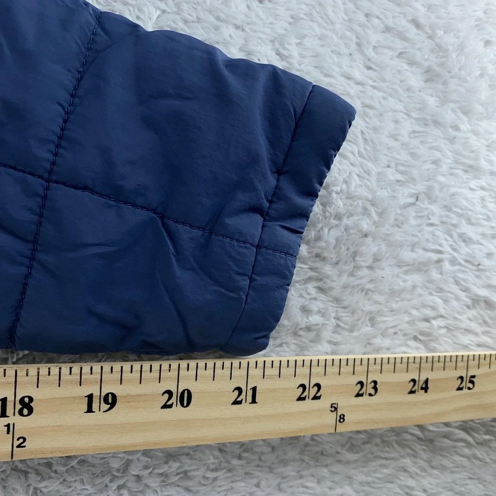 The North Face Harway Jacket Mens Small Blue Quilted‎ Insulated Full Zip Outdoor
